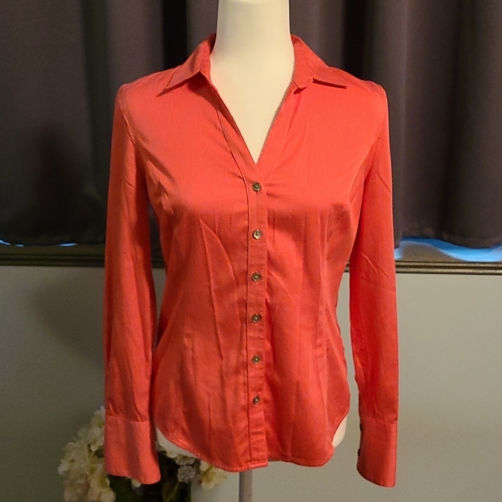 Calvin Klein button down blouse - Picture 2 of 7